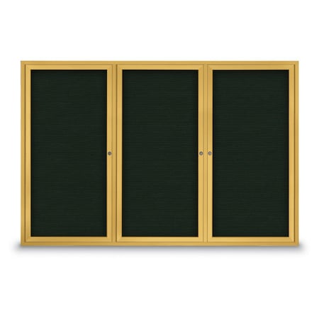 United Visual Products Open Faced Traditional Rounded Corkboard UV643ARC-BRONZE-CLOUD